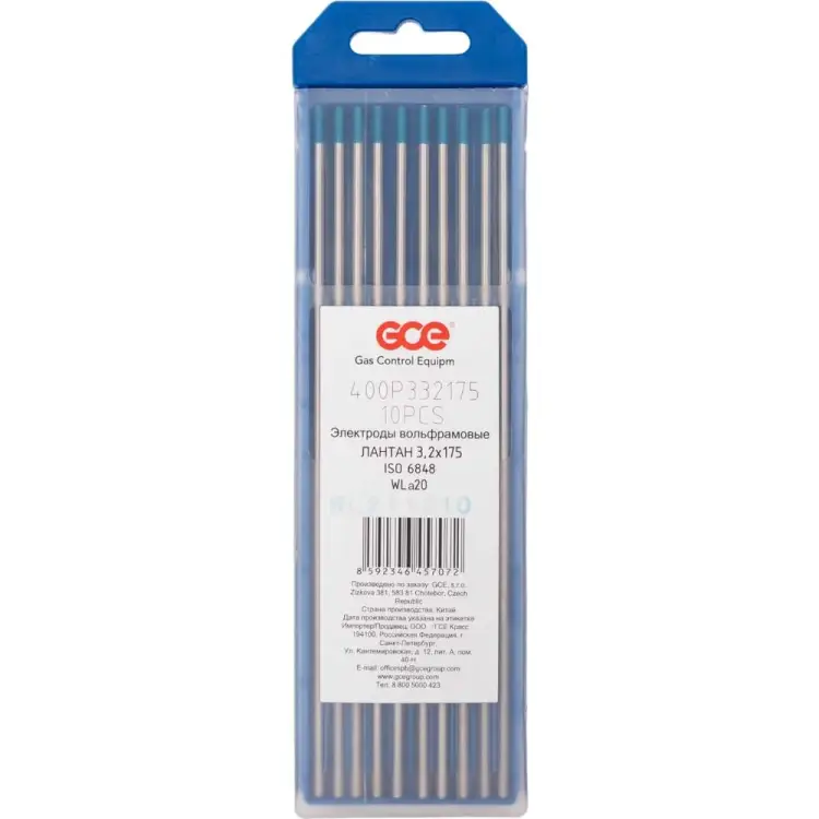 Вольфрамовый электрод GCE WL-20 400P332175SB