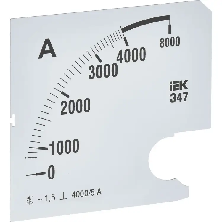 Сменная шкала к амперметру IEK э47 IPA20D-SC-4000 Сменная шкала к амперметру IEK э47 IPA20D-SC-4000