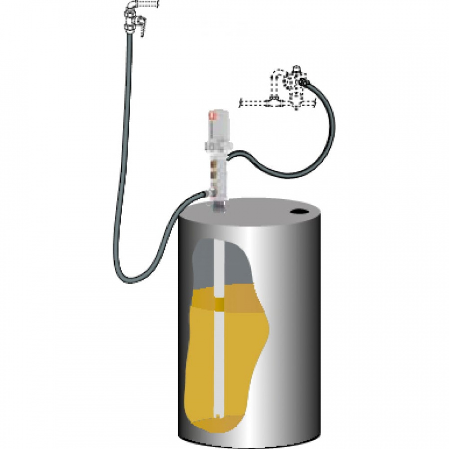 Бочка для откачки масла из бочки SAMOA K-3/L DRUM MOUNTED PUMP KIT