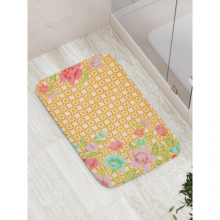Противоскользящий коврик для ванной, сауны, бассейна JOYARTY Украсьте жизнь цветами