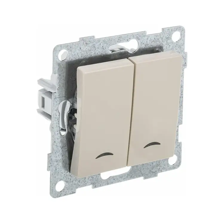 Двухклавишный механизм выключателя GUSI Electric Ugra С11В28-003