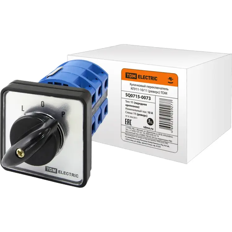 Кулачковый переключатель TDM ELECTRIC КПУ11-10/11 SQ0715-0073