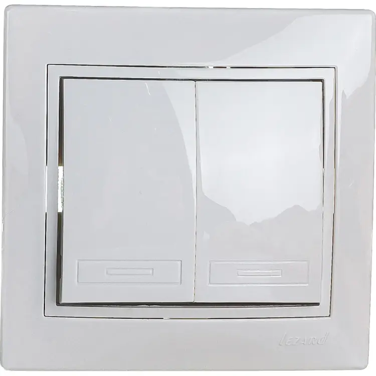 Двойной выключатель Lezard MIRA 701-0202-101