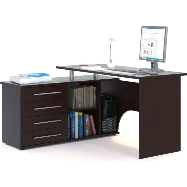 Левый компьютерный стол СОКОЛ КСТ-109Л КСТ109ЛВ5