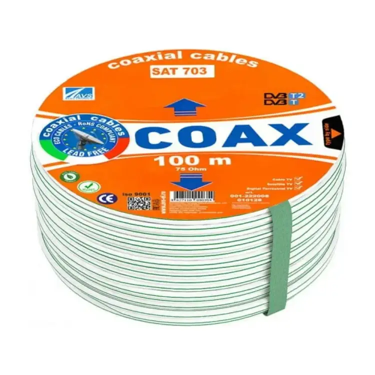 Коаксиальный телевизионный кабель Ripo 001-222008/ 010128 Коаксиальный телевизионный кабель Ripo 001-222008/ 010128