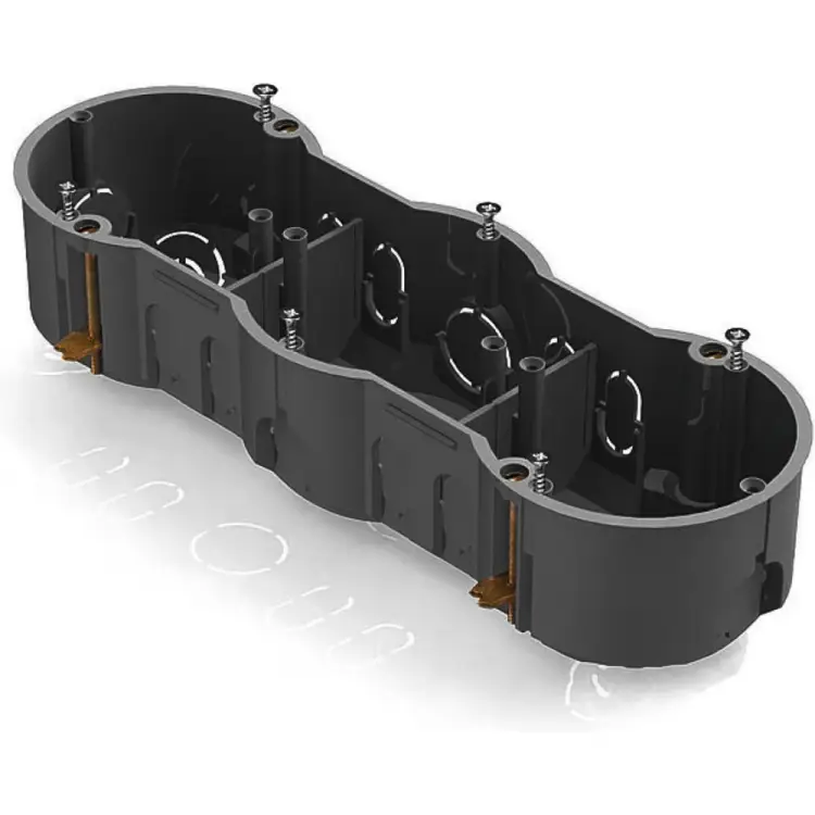 Трехместная установочная коробка для полых стен Greenel GE40024