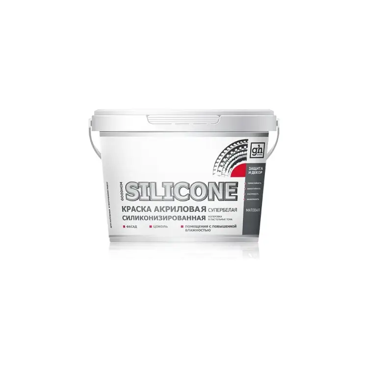 Силиконизированная акриловая краска Goodhim SILICONE 11874 Силиконизированная акриловая краска Goodhim SILICONE 11874
