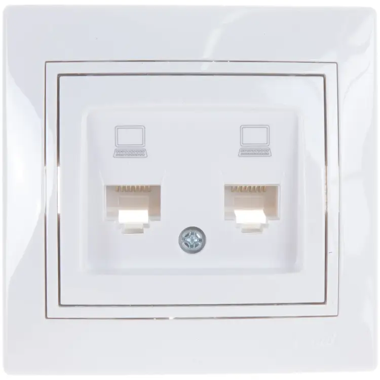 Двойная компьютерная розетка Lezard MIRA 701-0202-141