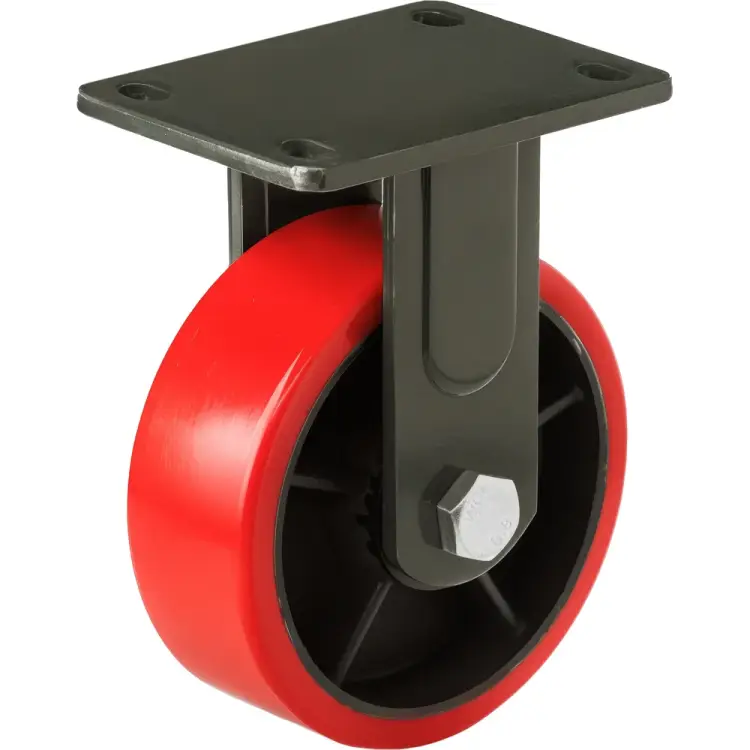 Сверхбольшегрузное полиуретановое неповоротное колесо А5 FHp 80 1001630