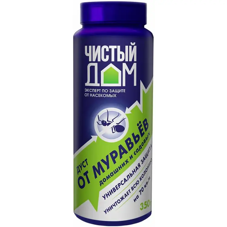 Дуст от домовых и садовых муравьев Чистый дом 4601826020867