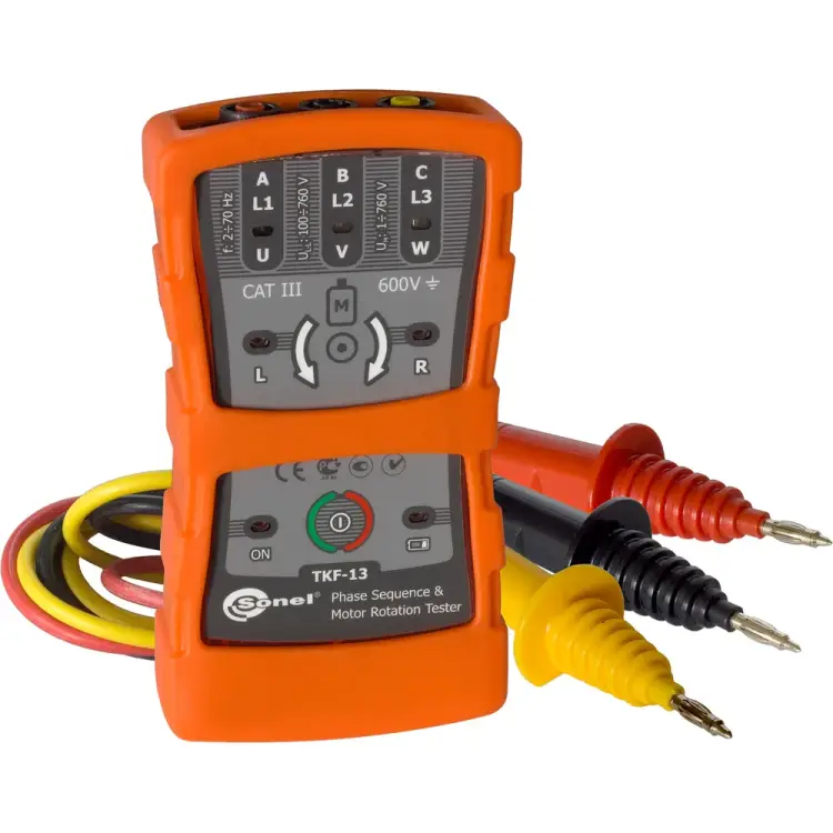 Указатель правильности чередования фаз направления вращения электродвигателей SONEL WMRUTKF13