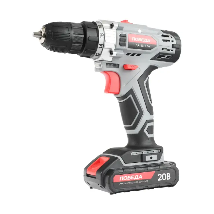 Аккумуляторная дрель-шуруповерт Победа ДА-20/2 Ли 180201638 Аккумуляторная дрель-шуруповерт Победа ДА-20/2 Ли 180201638