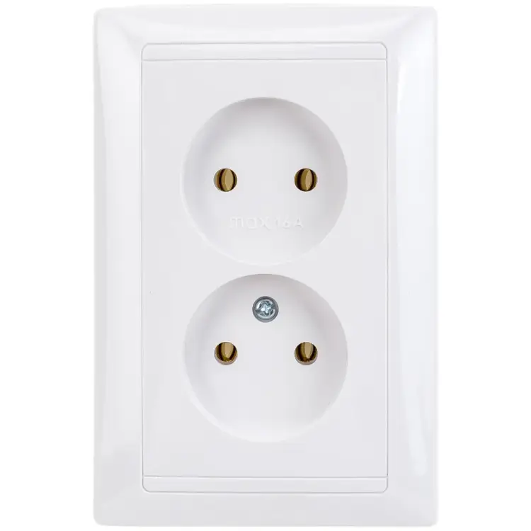 Двухместная розетка BYLECTRICA СТИЛЬ РС16-307