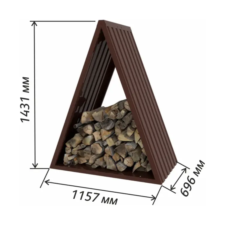 Дровник-шалаш Чебоксарский завод строительных профилей СТЭП 0102-0139