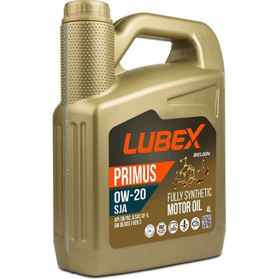 Синтетическое моторное масло Lubex PRIMUS SJA 0W-20 SN+RC GF-5