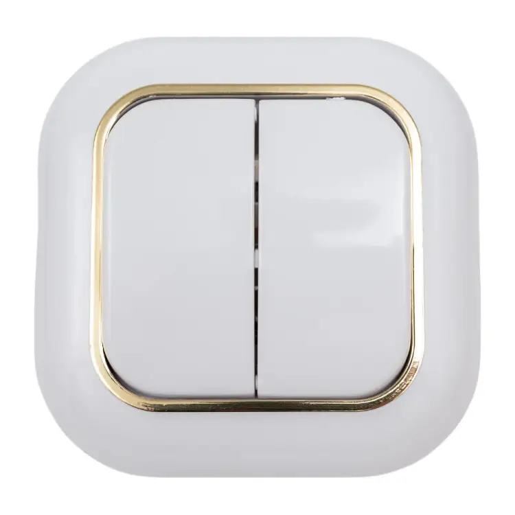 Двухклавишный выключатель Кунцево-Электро ВАЛЕНТИНА С56-034 7648