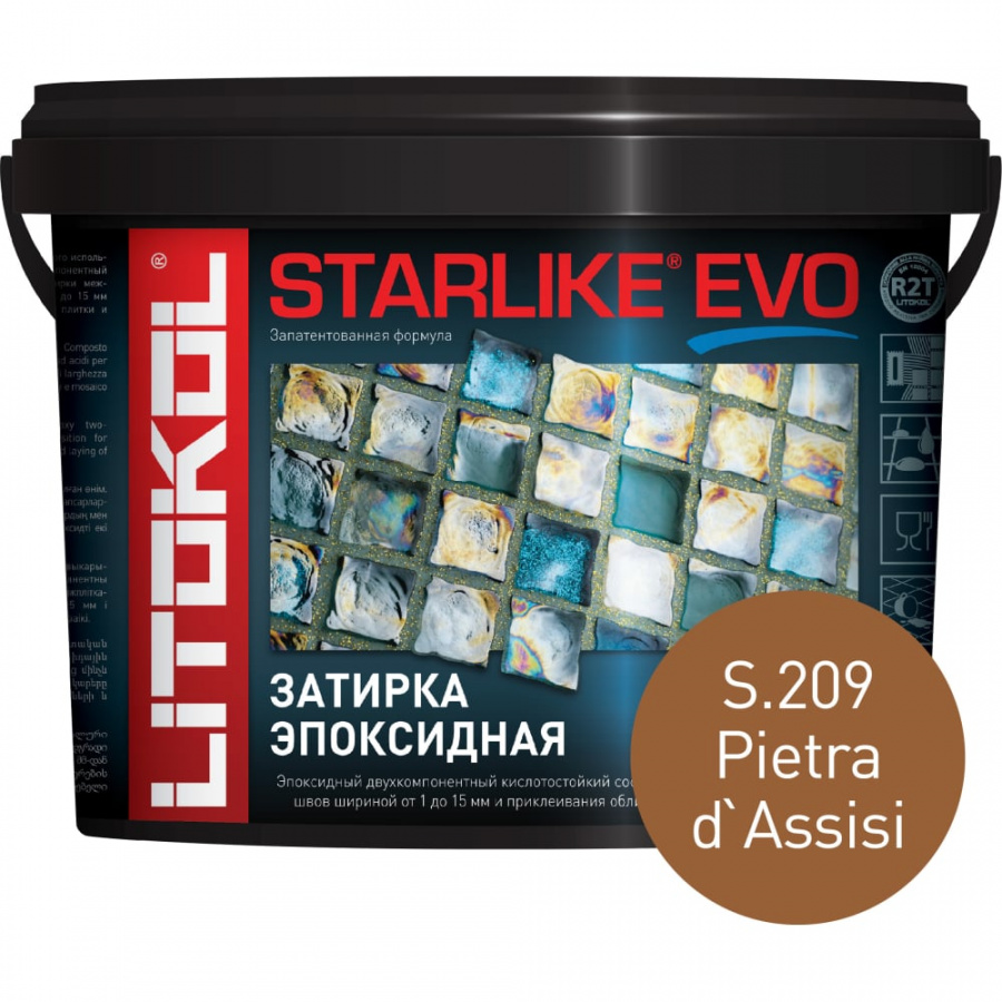 Эпоксидный состав для укладки и затирки мозаики LITOKOL STARLIKE EVO