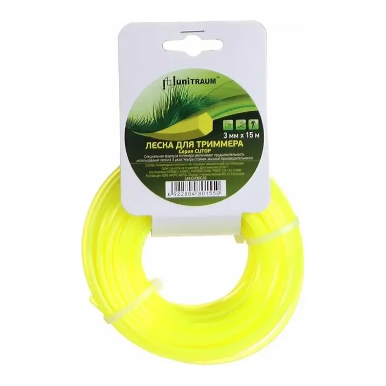 Леска для триммера UNITRAUM UN-CH30C15