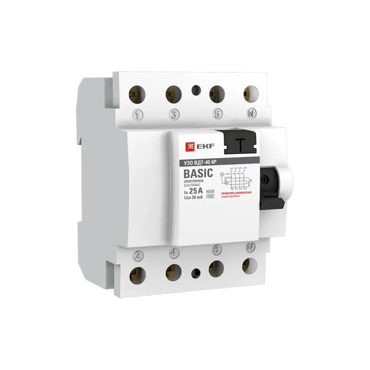 Устройство защитного отключения EKF Basic elcb-4-25-30e-sim