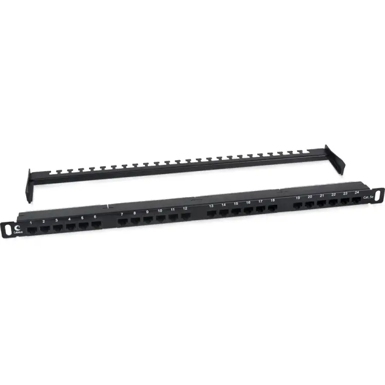 Патч-панель Cabeus PLHD-24-Cat.5e-Dual-180-0,5U Патч-панель Cabeus PLHD-24-Cat.5e-Dual-180-0,5U