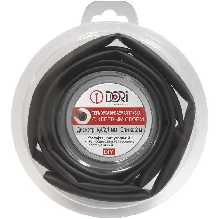 Термоусадочная трубка DORI ТТК 6,4/2,1 49593