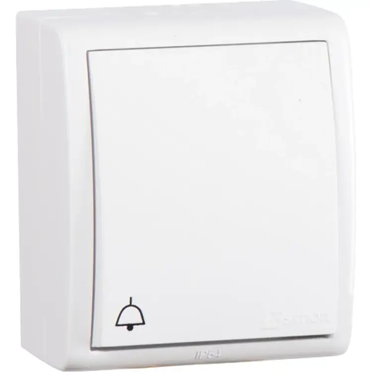 Одноклавишный кнопочный выключатель Simon S15 Aqua 1594150-030