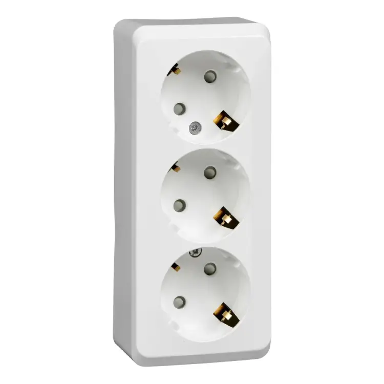 Тройная розетка Systeme Electric Этюд PA16-012B 401803