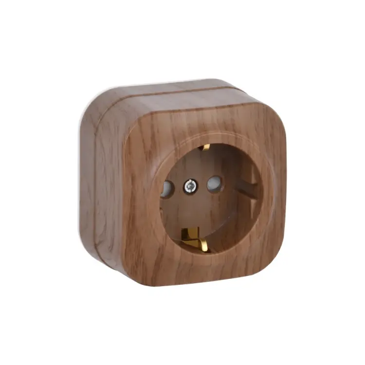 Одноместная розетка IEK GLORY РСш20-3-ХД ERH14-K24-16