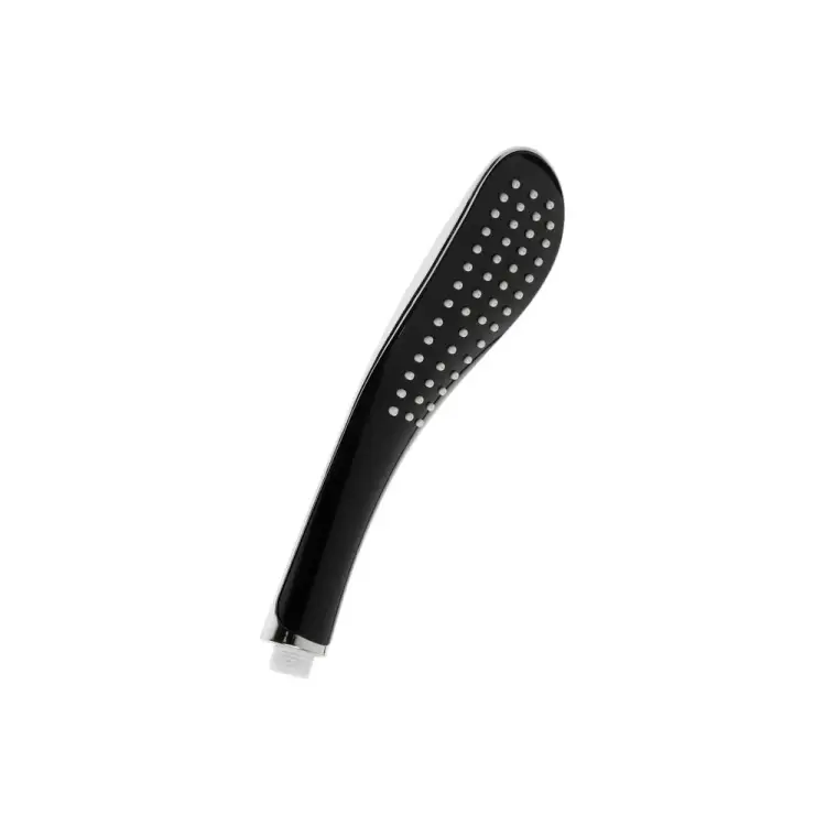 Душевая лейка Zein пластик, 1 режим, черный/хром 7182288