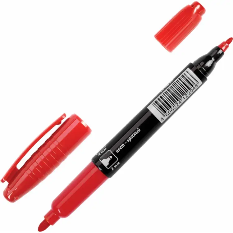 Двусторонний нестираемый перманентный маркер BRAUBERG 150838