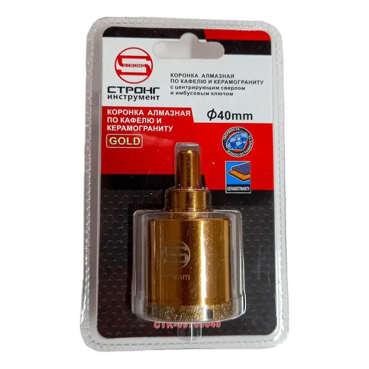 Алмазная коронка по керамике и стеклу Strong СТК-06700040
