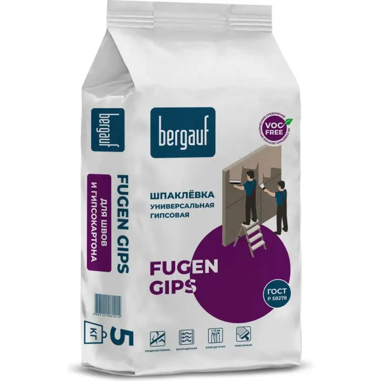 Универсальная шпаклевка Bergauf Fugen Gips 12153 Универсальная шпаклевка Bergauf Fugen Gips 12153
