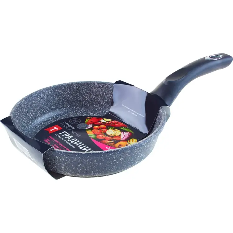 Литая сковорода Традиция готовить с любовью Мрамор ТМ2221 Литая сковорода Традиция готовить с любовью Мрамор ТМ2221