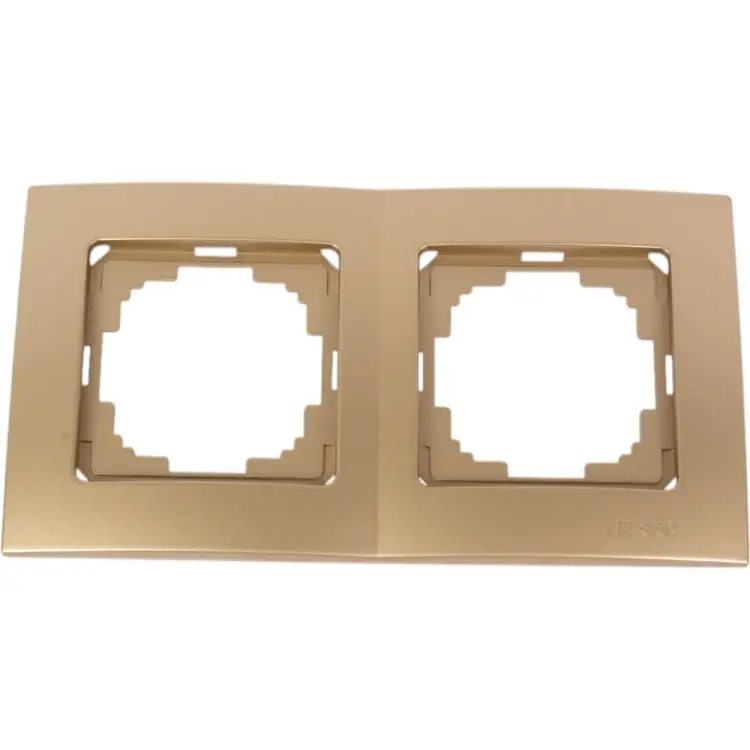 Двухместная рамка Nilson Touran metallic 24150092