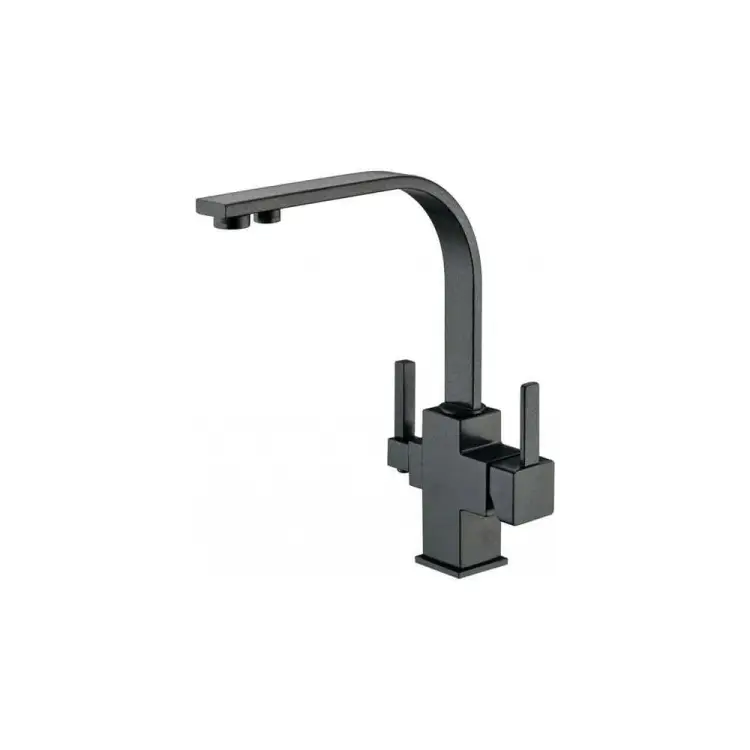 Смеситель ZorG Sanitary ZR 332 YF ЧЕРНЫЙ МЕТАЛЛИК