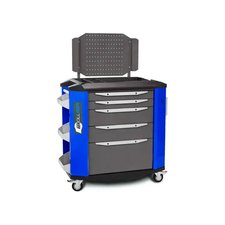 Инструментальная тележка Toollbox premium ТВР-5 RAL 5005 Инструментальная тележка Toollbox premium ТВР-5 RAL 5005