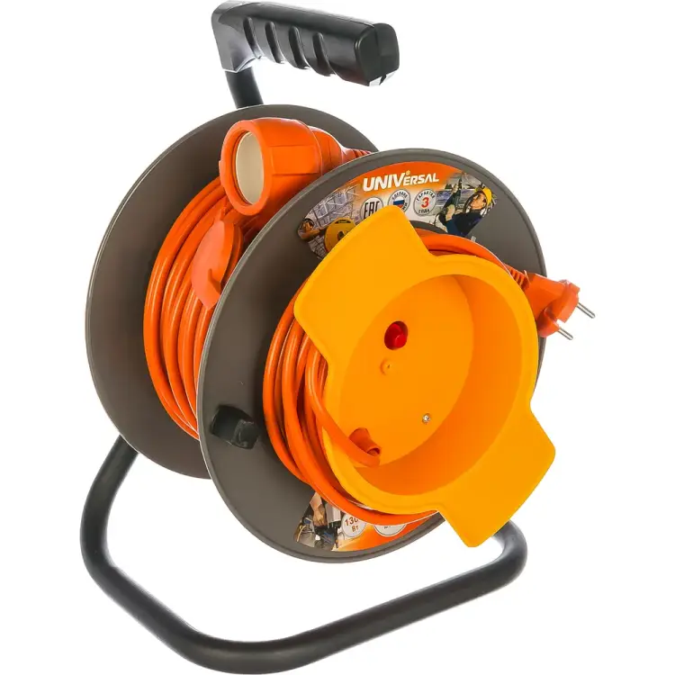Силовой удлинитель на катушке UNIVersal У10-028 9633262 Силовой удлинитель на катушке UNIVersal У10-028 9633262