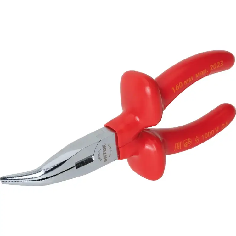 Изогнутые тонкогубцы SHTOK 08215 Изогнутые тонкогубцы SHTOK 08215