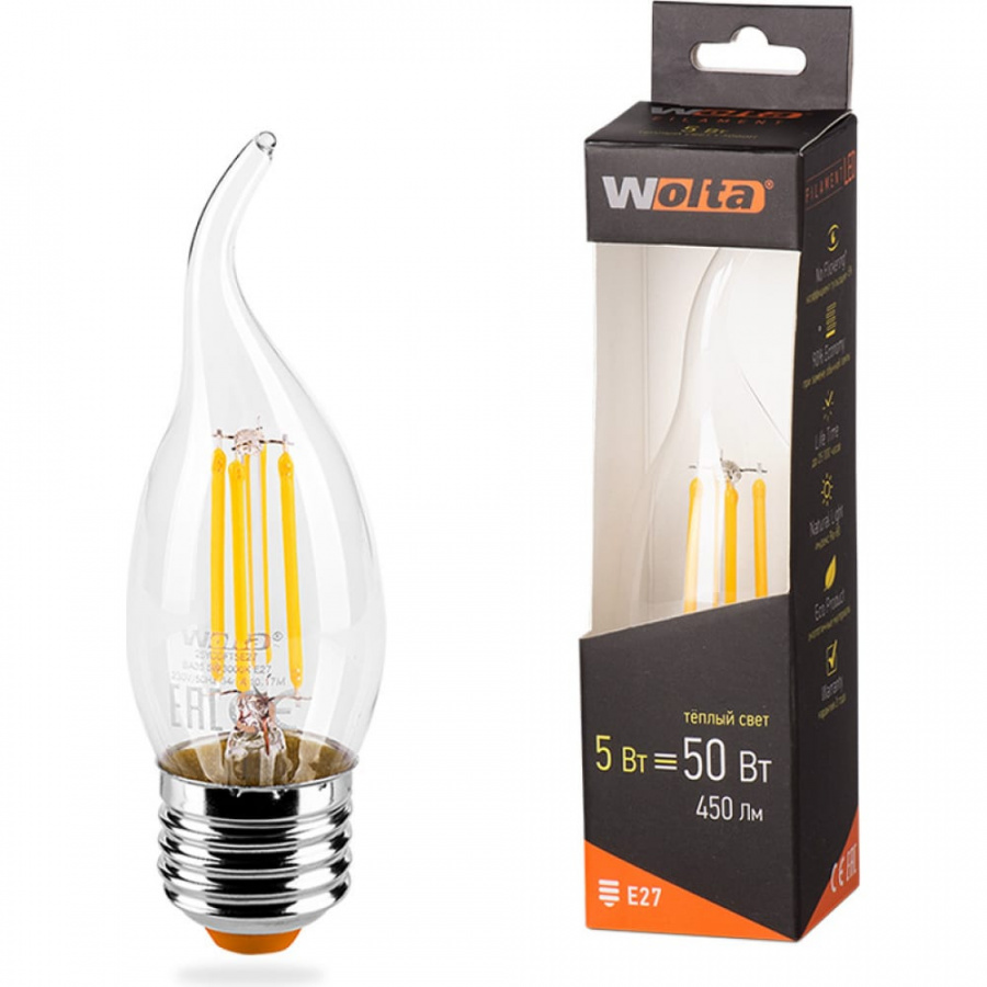 Светодиодная лампа Wolta LED FILAMENT