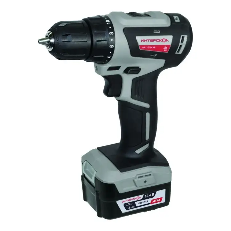 Бесщеточная аккумуляторная дрель-шуруповерт Интерскол ДА-10/14 708.2.2.70