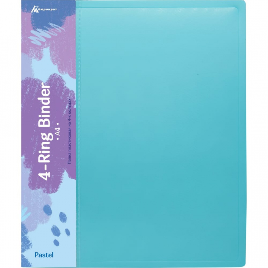 Папка Бюрократ Pastel PAST0740/4RBLUE