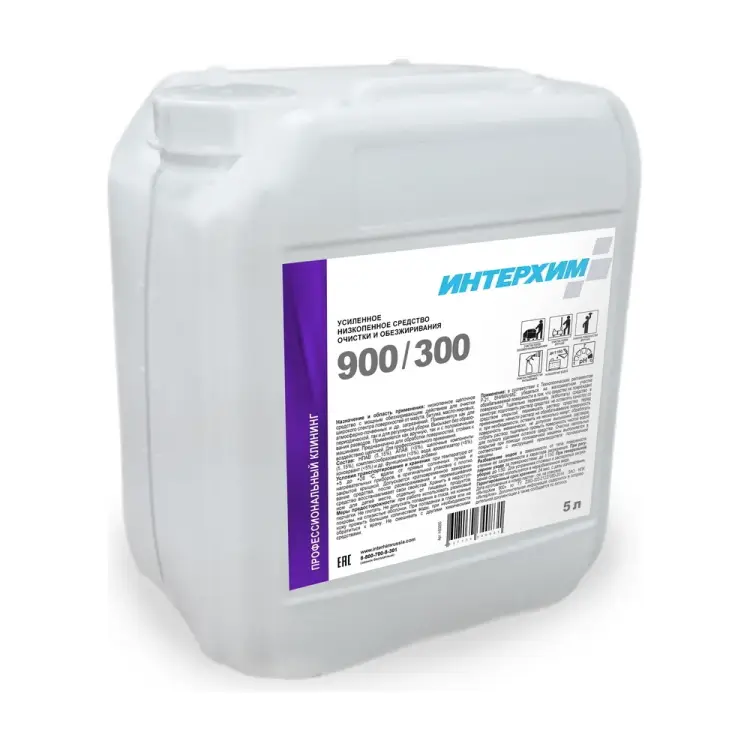 Усиленное низкопенное средство очистки и обезжиривания ИНТЕРХИМ 5 л ih93050