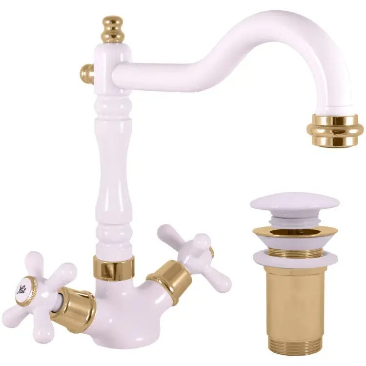 Смеситель для раковины RavSlezak MORAVA RETRO MK121.5/8BZ