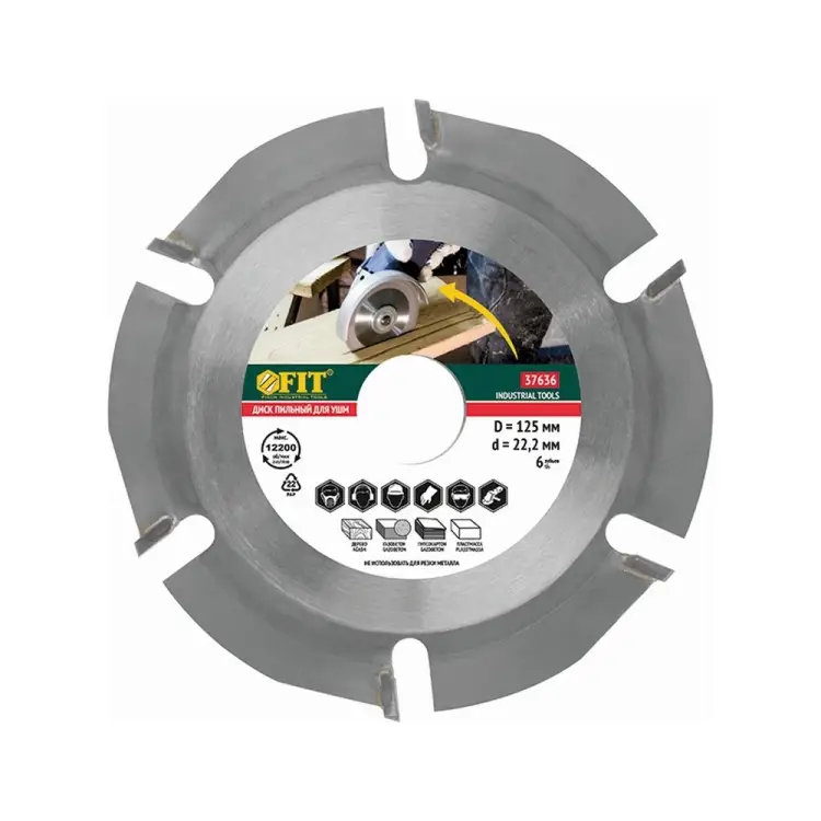 Диск пильный по дереву FIT 37636 Диск пильный по дереву FIT 37636
