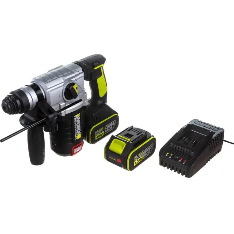 Аккумуляторный бесщеточный перфоратор WORX Professional WU388