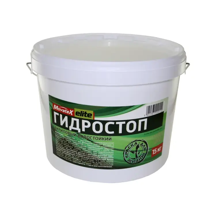 Водостойкий акриловый гидростоп Movatex Elite Т03474