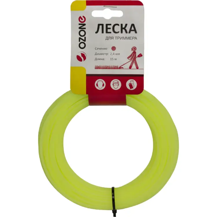 Леска для триммера OZONE LTR-2.4HX-15