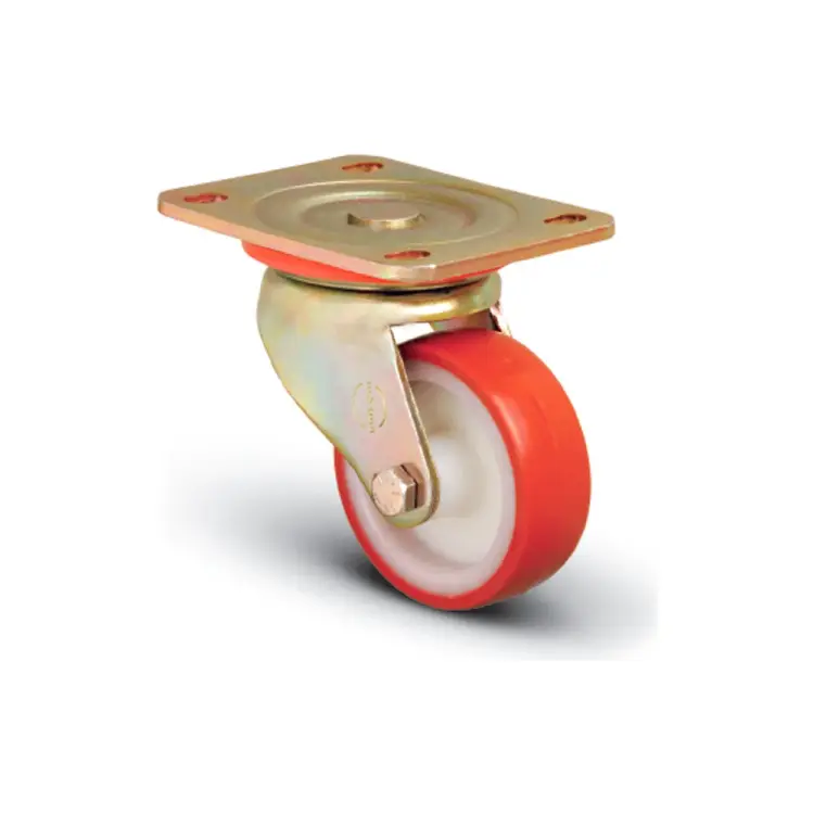 Сверхмощное полиуретановое поворотное колесо MFK-TORG ED01-ZBP-125