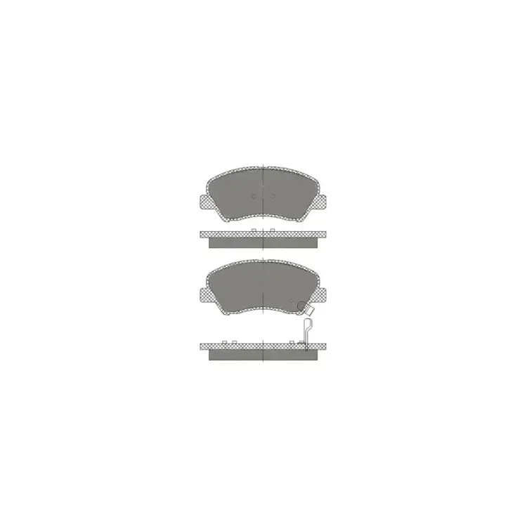 Колодки тормозные SCT SP667 Колодки тормозные SCT SP667