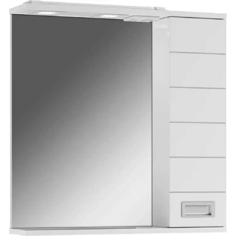 Правый шкаф-зеркало Домино Cube 65 DC5007HZ